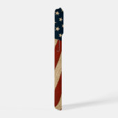 Rustoek Amerikaanse Vlag Houtstructuur Patriottisc iPhone 15 Case (Rechterkant)