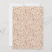 Rustoek Boho Baby Shower Dankkaartjes Kaart (Achterkant)