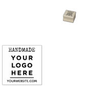 Rustoek handgemaakte tekst en logo rubberstempel (Gestempeld)