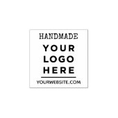 Rustoek handgemaakte tekst en logo rubberstempel (Afrduk)