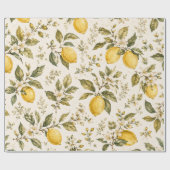 Rustoek Patroon Citrus Verpakpapier Cadeaupapier (Vlak)