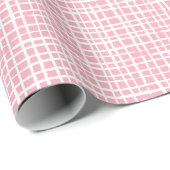 Rustoek Weefpatroon Modern Mooie Roze Cadeaupapier (Rol Hoek)
