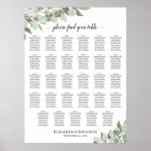 Rustoekaleukalyptus 29 Tafel Trouwstoelindeling Poster (Voorkant)