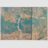 Rustoekige textuur Blauwe bloemendecoupage meubele Tissuepapier (Voorkant)