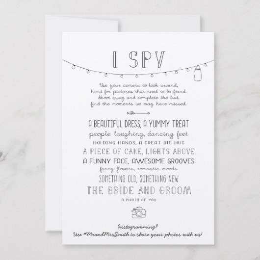 Rustoest bewerkbare Instagram-huwelijksspionagegam (Voorkant)