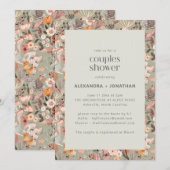Rustoest Sage Wilde Bloem Botanische Couples Bruil Kaart (Voorkant / Achterkant)