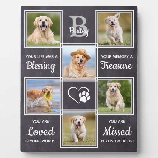 Rustofo Graf Geschenk Persoonlijk 6 Honden Foto Fotoplaat (Voorkant)