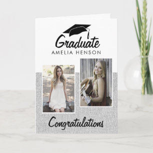 Rustoïde Afstudeercongratulaties 2 Foto Collage Kaart