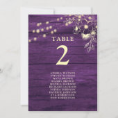 Rustoieke houten tafel nummers zitplaatsindeling (Voorkant)