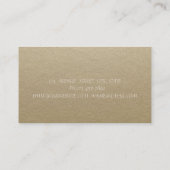 Rustoig Kraft Confetti Gouden Naaimachine Visitekaartje (Achterkant)