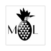 Rustoise Ananas Initieel Logo Zakelijk Huwelijk Rubberstempel (Afrduk)