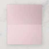 Rustoise bloemige trouwplaatskaart, Tafelnummer 01 Plaatskaartje (Binnenkant ongevouwen)