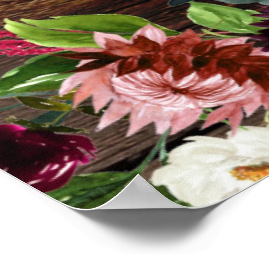 Rustoise Boerderijplank Bloemstuk Lege XL DIY Post Poster (Hoek)