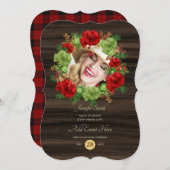 Rustoise buffelruit foto krans modern ELKE GEBEURT Kaart (Voorkant / Achterkant)