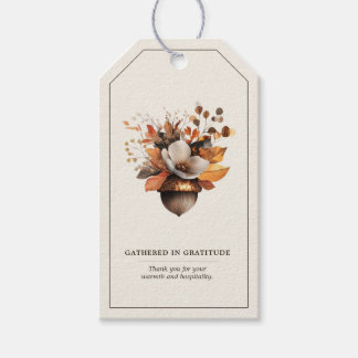 Rustoise Eikelbloem Ivoorkleurige Herfst Cadeau &  Cadeaulabel