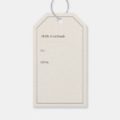 Rustoise Eikelbloem Ivoorkleurige Herfst Cadeau &  Cadeaulabel (Achterkant)