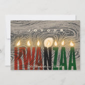 Rustoise Kwanzaa Kaarsen Kaart (Voorkant)