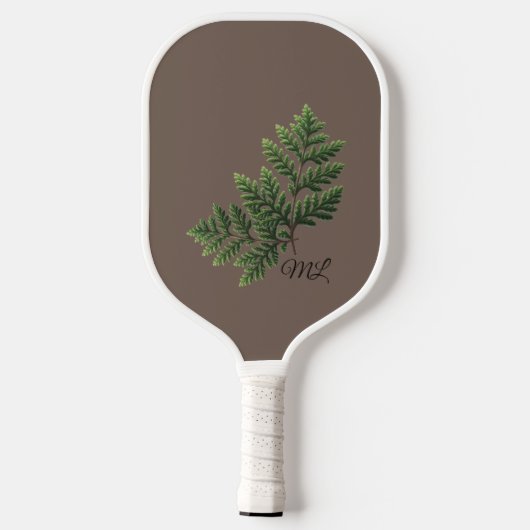 Rustoise natuur monogram pickleball-paddle pickleball paddle (Achterkant)