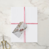 Rustoise Winterbes Holiday Cadeaulabel (Met Touw)