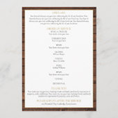 Rustoord Begrafenis Orde van Dienst Programma Programmakaart (Achterkant)