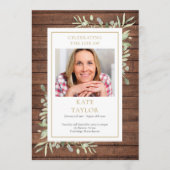 Rustoord Begrafenis Orde van Dienst Programma Programmakaart (Voorkant)