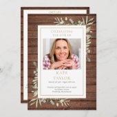 Rustoord Begrafenis Order of Service Programma Programmakaart (Voorkant / Achterkant)