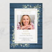 Rustoord Begrafenis Order Of Service Programma Programmakaart (Voorkant)