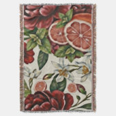 Rustoord Bloemig Citrus zomer Deken (Voorkant Verticaal)