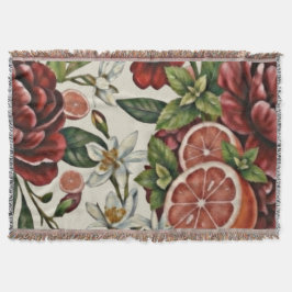 Rustoord Bloemig Citrus zomer Deken