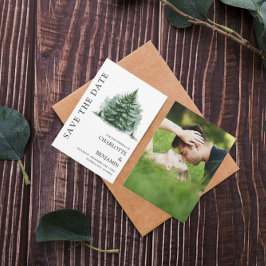 Rustoord Bos Winter Huwelijksfoto Save The Date