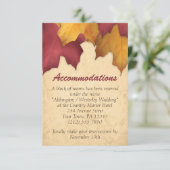 Rustoord Bourgondië Goud Herfst Accommodatiekaarte Informatiekaartje (Staand voorkant)