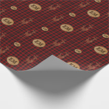 Rustoord Buffelsruitpatroon Herten Monogram Initia