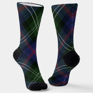 Rustoord geruit paars geruit Sutherland Tartan Sokken