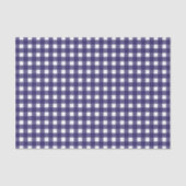 Rustoord Gingham Marineblauw Wit Kerst Tissuepapier (Voorkant)