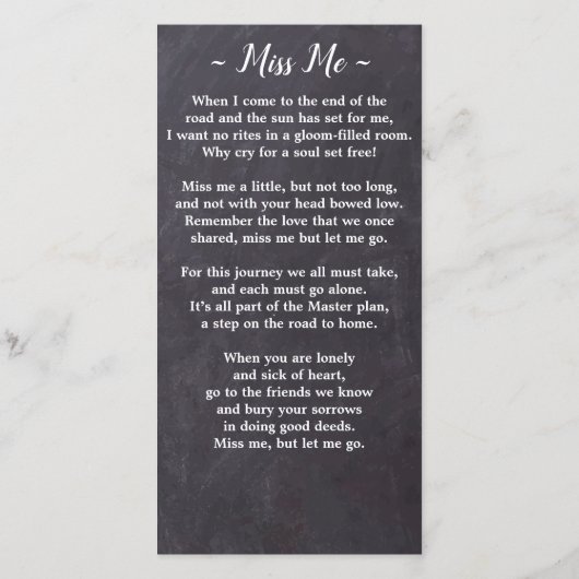 Rustoord Herdenkingskaart met Sympathie Gedicht en (Achterkant)