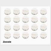 Rustoord Herfst Bloem Bruiloft Shower Favor Ronde Sticker (Vel)