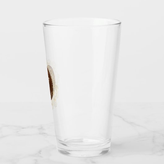 Rustoord Monogram Bruidsjonker Glas (Links)