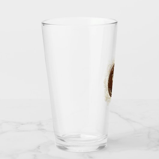 Rustoord Monogram Bruidsjonker Glas (Rechts)