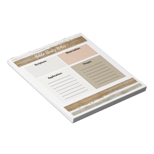 Rustoord Neutraal Bijbelstudie Notitieblok (Schuin)