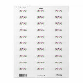 Rustoord Paarse Bloem Bruiloft Dekbed Etiket (Full Sheet)
