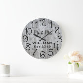Rustoord Persoonlijke Grijze Houten Op Maat Grote Klok (Huis)