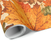 Rustoord Pompoen Watercolor Patroon  Cadeaupapier (Rol Hoek)