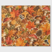 Rustoord Pompoen Watercolor Patroon  Cadeaupapier (Vlak)