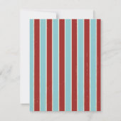 Rustoord Poster: Rood, Wit & Blauw Huwelijksreacti Kaart (Achterkant)