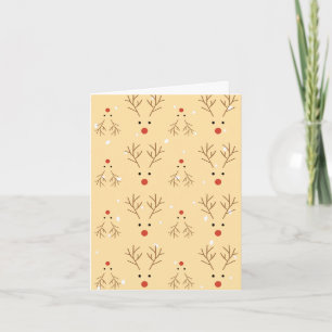 Rustoord Rendier Patroon Kerstkaart Kaart