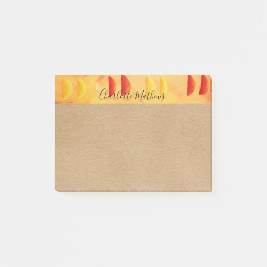 Rustoord Sinaasappel en Citroenen Persoonlijke Post-it® Notes (Voorkant)