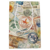 Rustoord Stempel Reis Patroon (6) Medium Cadeauzakje (Voorkant)