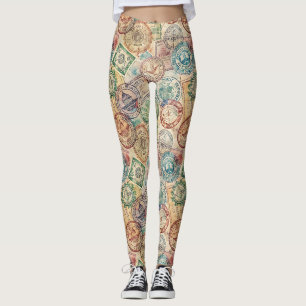 Rustoord Stempel Reispatroon (1) Leggings