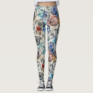 Rustoord Stempel Reispatroon (2) Leggings