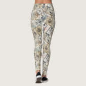 Rustoord Stempel Reispatroon (4) Leggings (Achterkant)